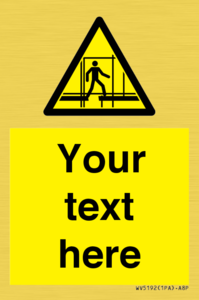 Custom Scaffold Incomplete Sign